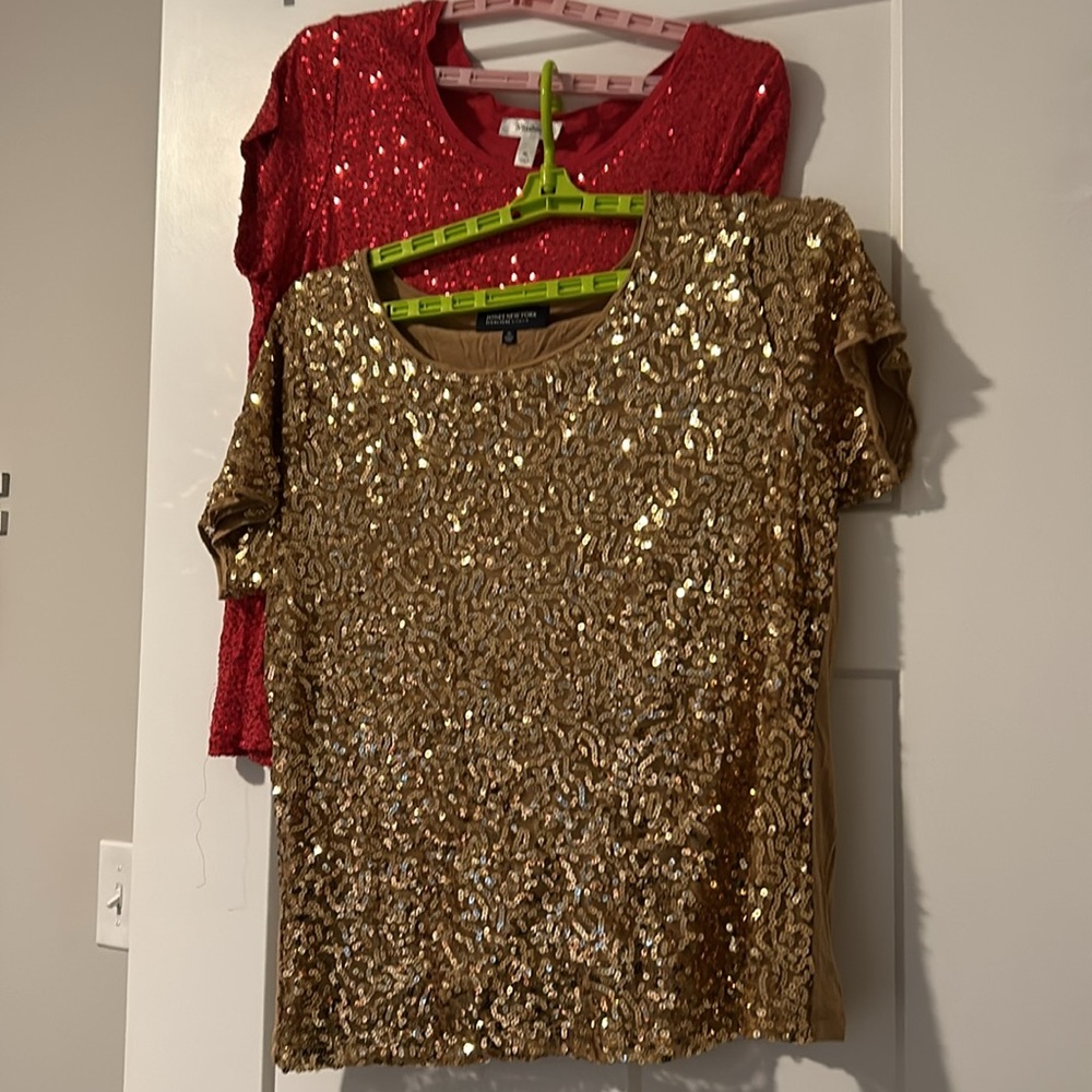 Two sequined tops
